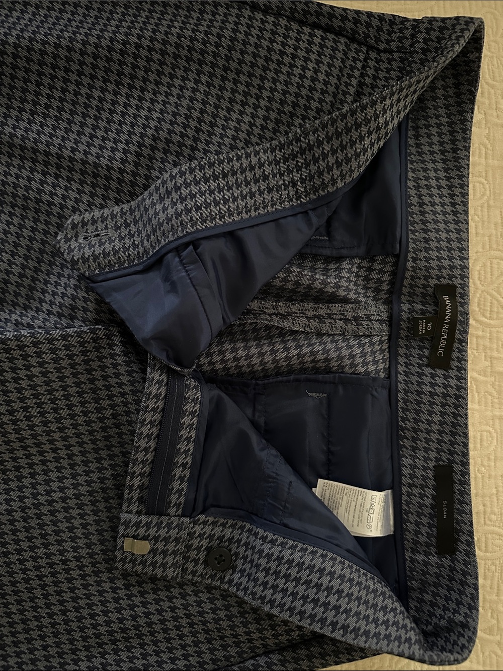Banana Republic Gray Houndstooth Dress Pants - Picture 8 of 11